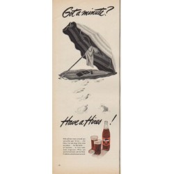 1950 Hires Root Beer Ad "Got a minute?"