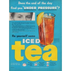1950 Tea Council Ad "Under Pressure"