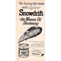 1953 Wesson Oil Ad "Snowdrift Shortening"