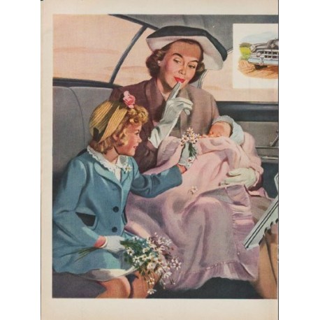 1950 General Motors Ad "Key to quiet travel"