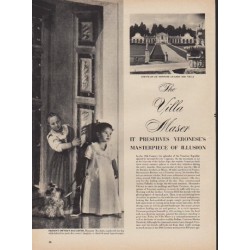 1950 The Villa Maser Article "Masterpiece of Illusion"