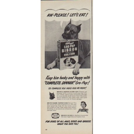 1950 Kellogg's Ad "Let's Eat"