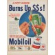 1950 Mobiloil Ad "A Dirty Engine"