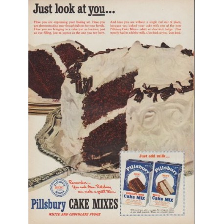 1950 Pillsbury Ad "Just look at you"