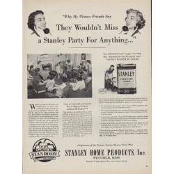 1950 Stanley Home Products Ad "My Women Friends"