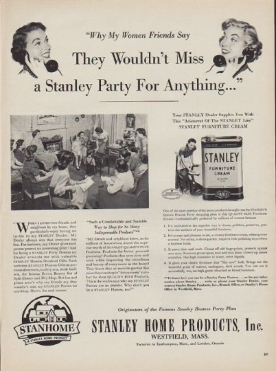 Stanley Tools print ad 1924 orig vintage 1920s art home decor garage  household