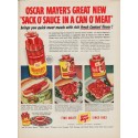 1950 Oscar Mayer Ad "Sack O' Sauce"