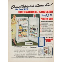 1950 International Harvester Ad "Dream Refrigerator"
