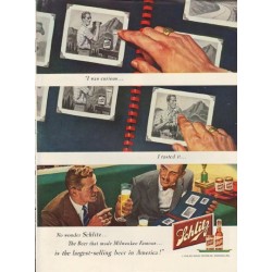 1950 Schlitz Beer Ad "I was curious"