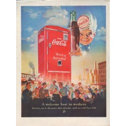 1950 Coca-Cola Ad "A welcome host"