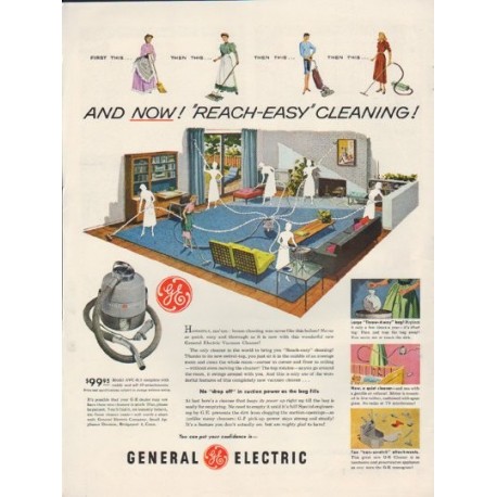 1952 General Electric Ad "Reach-Easy"