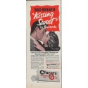 1952 Clorets Ad "Bad Breath"