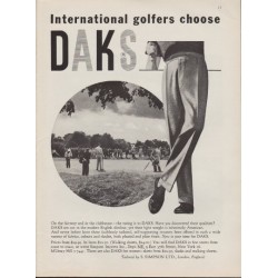 1959 DAKS Trousers Ad "On The Fairway"