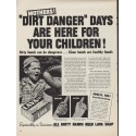1952 Lava Soap Ad "Dirt Danger"