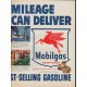 1952 Mobilgas Ad "All The Gas Mileage"