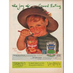 1952 Stokely's Ad "Good Eating"