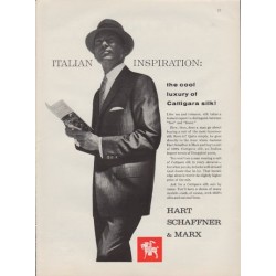 1959 Hart Schaffner & Marx Ad "Cattigara Silk"