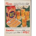 1952 Ritz Crackers Ad "Please"