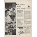 1952 American Meat Institute Ad "Meat After Surgery"