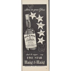 1952 Haig & Haig Ad "Stars in your Glass"