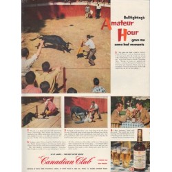 1952 Canadian Club Ad "Amateur Hour"