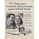 1952 Ipana Tooth Paste Ad "round-the-clock protection"