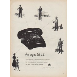 1952 Bell Telephone System Ad "Any way you look at it"
