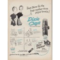 1952 Dixie Cups Ad "Best News"