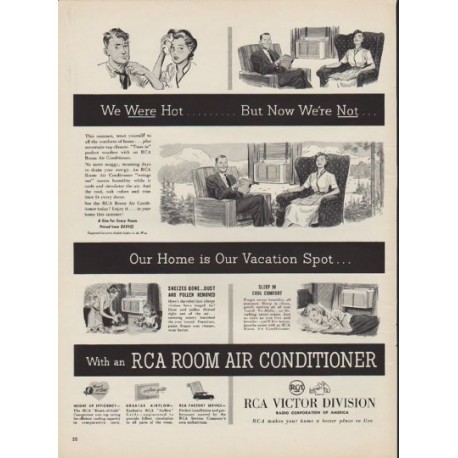 1952 RCA Victor Ad "We Were Hot"