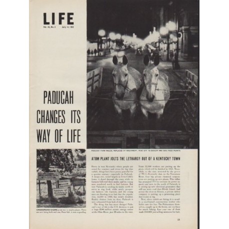 1952 Paducah Atom Plant Article "Paducah Changes"