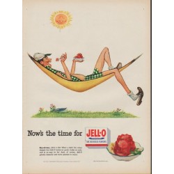 1952 Jell-O Ad "Now's the time"