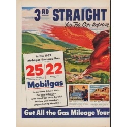 1952 Mobilgas Ad "Year Of Proof"