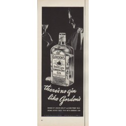 1952 Gordon's Gin Ad "no gin"
