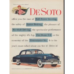 1952 De Soto Ad "Full Power Steering"