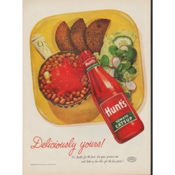 1952 Hunt's Catsup Ad "Deliciously yours"