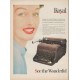 1952 Royal Typewriter Ad "greatest new typewriter"