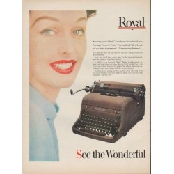 1952 Royal Typewriter Ad "greatest new typewriter"