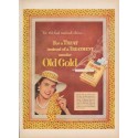 1952 Old Gold Cigarettes Ad "For a Treat"
