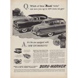1952 Borg-Warner Ad "Nash "twins""