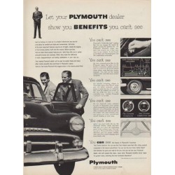 1952 Plymouth Ad "show you benefits"