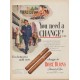 1952 Robt. Burns Cigars Ad "You need a Change"