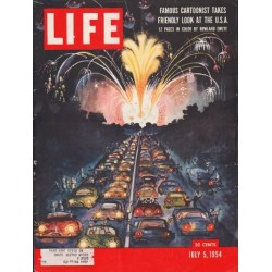 1954 LIFE MAGAZINE Cover Page "Rowland Emett"