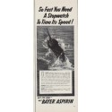 1954 Bayer Aspirin Ad "So Fast"