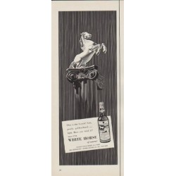 1954 White Horse Scotch Whisky Ad "This is the Scotch"