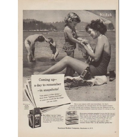 1954 Kodak Film Ad "a day to remember"