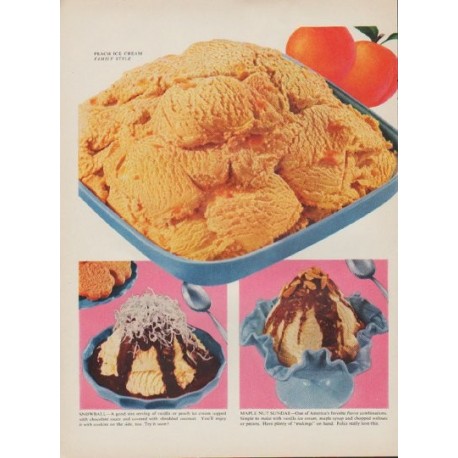 1954 American Dairy Association Ad "Ice Cream Festival"