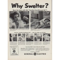 1954 General Electric Ad "Why Swelter?"