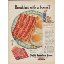 1954 Swift's Premium Bacon Ad "Breakfast with a bonus"