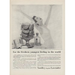 1954 Yardley English Lavender Ad "youngest feeling in the world"