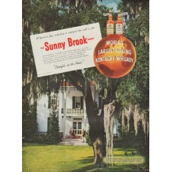 1954 Old Sunny Brook Whiskey Ad "On the porch"